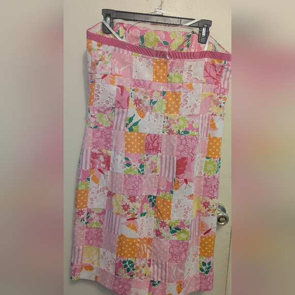 Lilly Pulitzer Pink and Orange Strapless Dress - Picture 2 of 7